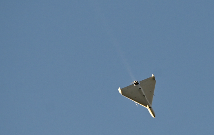 Russian drone flying over Kyiv, photo from the Internet