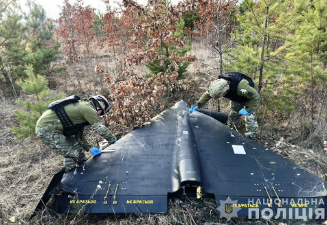 Russian Shaheds shot down over Ukrainian territory, National Police of Ukraine