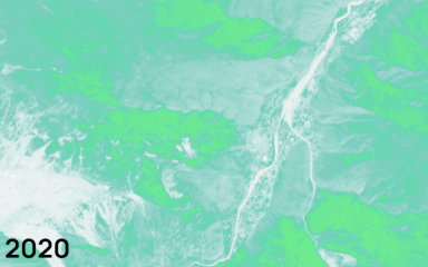 Супутникові знімки Тирниаузького родовища, джерело: Planet Labs